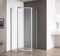 Душевой уголок, пятиугольный ECO-O-P-1-90-P-Cr 900x900x1950 Cezares