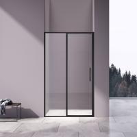 Душевая дверь VDP-4SL120CLB 1200x1950 профиль черный стекло прозрачное Vincea