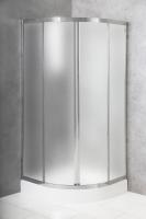 Душевой уголок радиальный DUE-R-2-90-P-Cr 900x900x1900 BelBagno