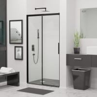 Душевая дверь RGW LE-12B 190*195 34121219-14 профиль Чёрный стекло Прозрачное 6 мм RGW