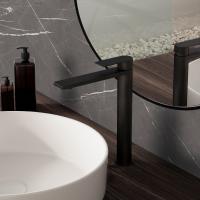 Смеситель для накладной раковины однорычажный цвет черный VBF-2VS2MB VINCEA