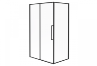 Ограждение душевое ESBANO ESS-108PS-B черный прямоугольное