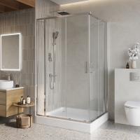 Душевой уголок прямоугольный LUCE-AH-22-120/100-C-Cr 1200x1000x1950 BelBagno