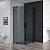 Душевой уголок прямоугольный SLIDER-A-2-70/80-GRIGIO-NERO (700-800)x(700-800)x1950 Cezares